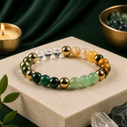 Dhan Yog Bracelet – Natural Crystal Bracelet for Prosperity & Positive Energy - Certified with Lab Test Report