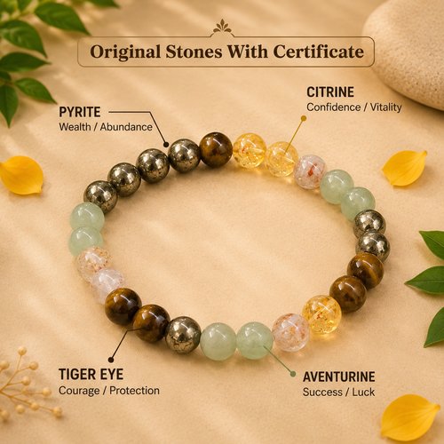 Pavitro Money Magnet Gemstone Bracelet – Certified with Lab Test Report