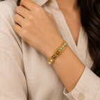 Pavitro Gold Dhan Yog Bracelet Natural Gemstones