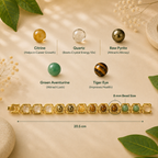 Pavitro Gold Dhan Yog Bracelet Natural Gemstones