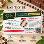 Pavitro Raksha Mala With Silver Capping - Lab Certified